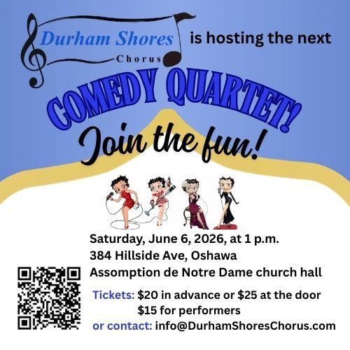 COMEDY QUARTET!  Durham Shores Host