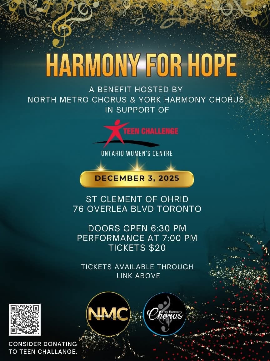 Harmony for Hope - North Metro Chorus & York Harmony Chorus