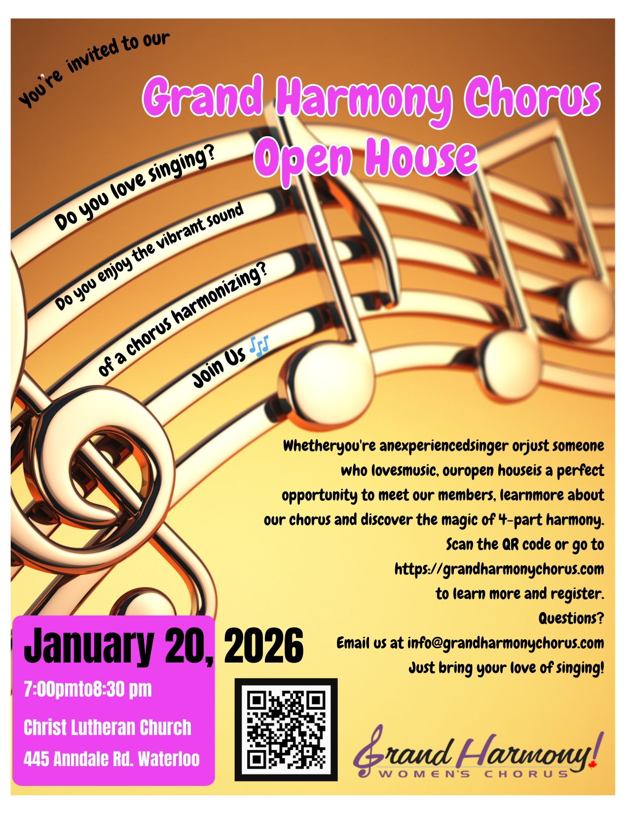 Open House - Grand Harmony Chorus